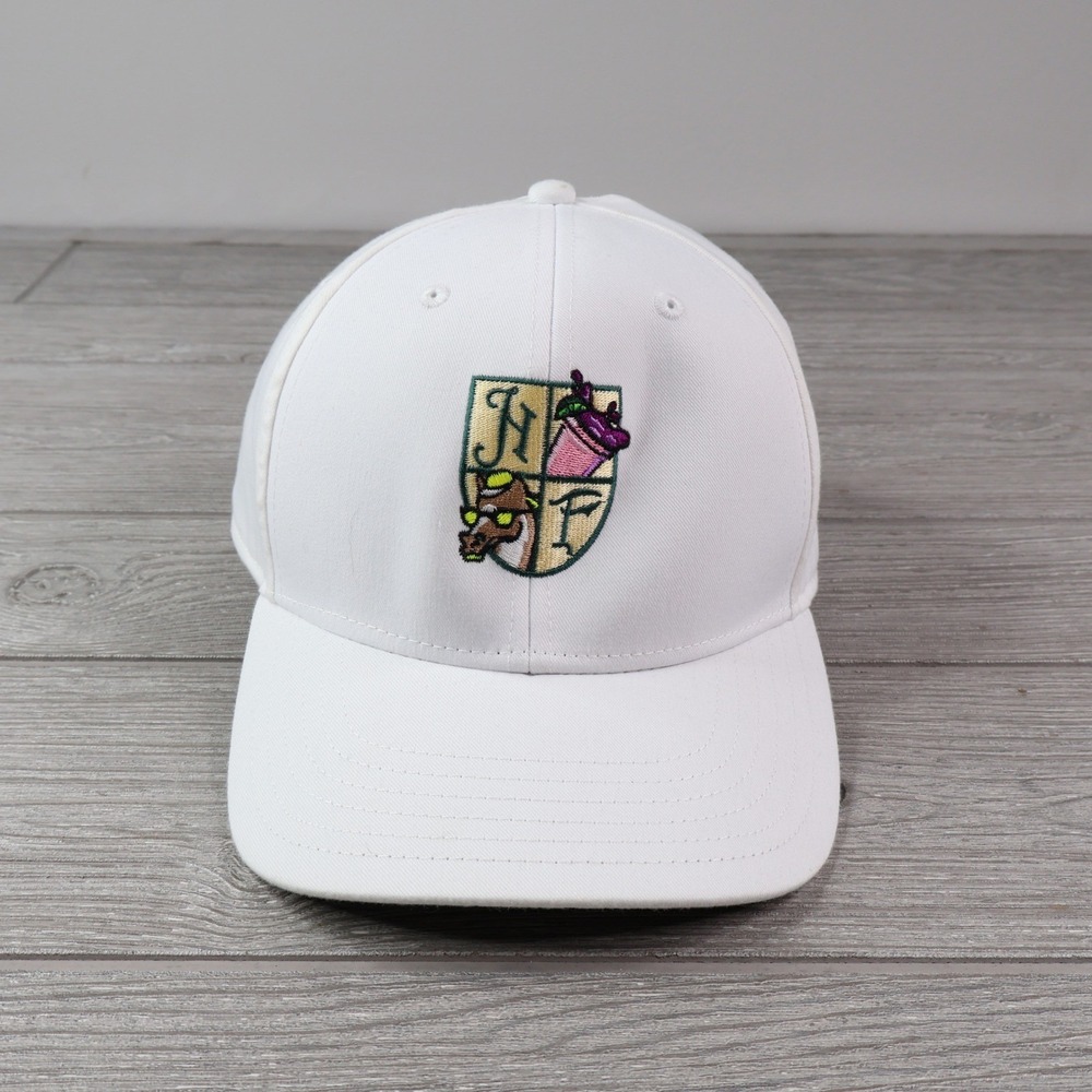 SWAG Golf Hamilton Farms Golf Club Snapback Hat White Skull Logo Cap